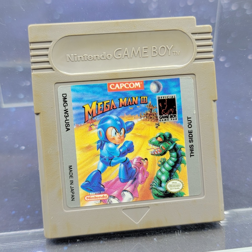 Mega Man III‎ 3 Nintendo Game Boy Capcom DMG-W3-USA Authentic Retro Video Game